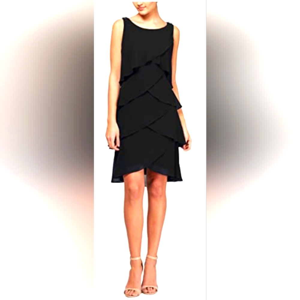 Elegant Black Sleeveless Dress